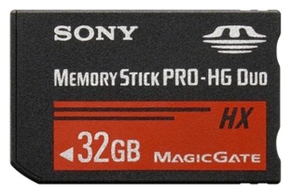 Карта памяти MemoryStick Pro-HG Duo 32GB Sony MS-HX32BK, High-Speed
