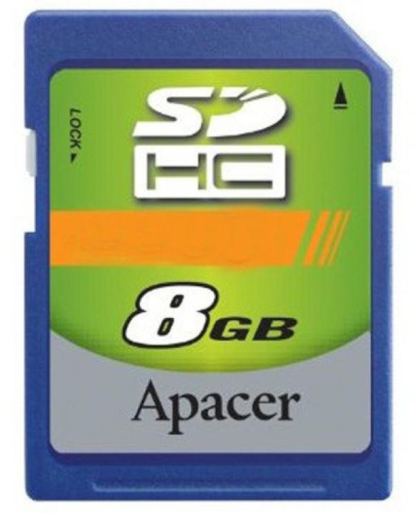 Карта памяти SDHC  8GB Apacer, class 4
