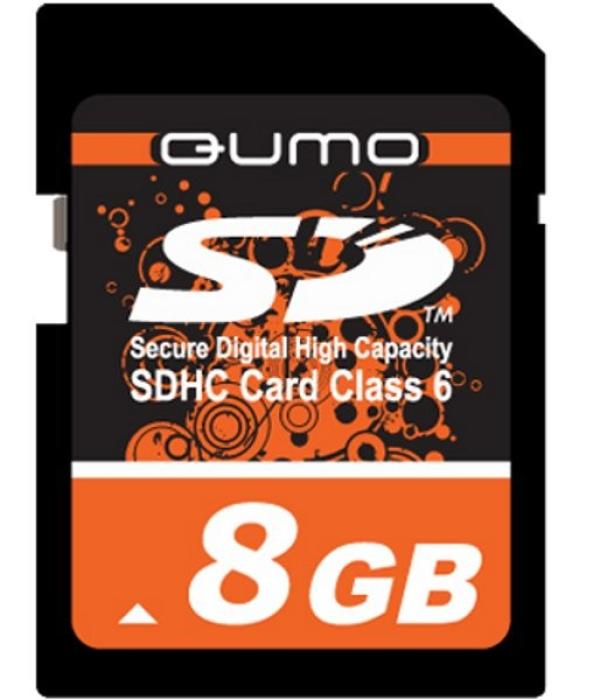 Карта памяти SDHC  8GB QUMO, class 6
