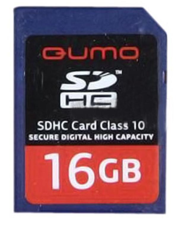 Карта памяти SDHC 16GB QUMO, class 10