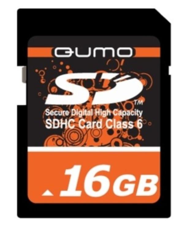 Карта памяти SDHC 16GB QUMO, class 6