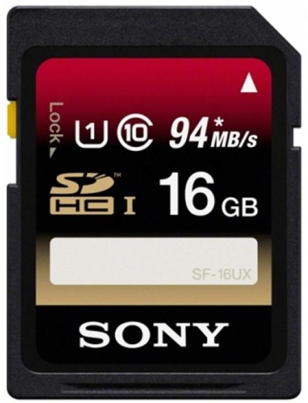 Карта памяти SDHC 16GB Sony SF16UXT, class 10, UHS-I