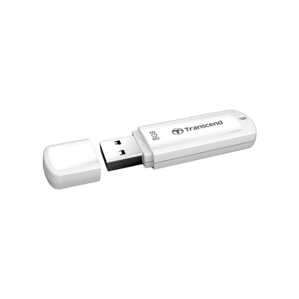 Флэш-накопитель USB2.0   8GB Transcend JetFlash 370 TS8GJF370, 35/7МБ/сек, белый
