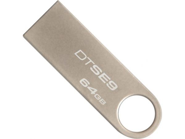 Флэш-накопитель USB2.0  64GB Kingston DataTraveler SE9  DTSE9H/64GB, серебристый