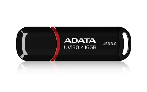Флэш-накопитель USB3.0  16GB A-Data UV150 AUV150-16G-RBK, черный-красный