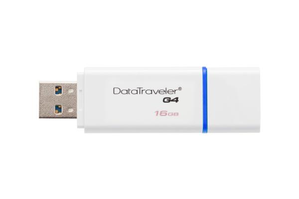 Флэш-накопитель USB3.0  16GB Kingston Data Traveler G4 DTIG4/16GB, белый-синий