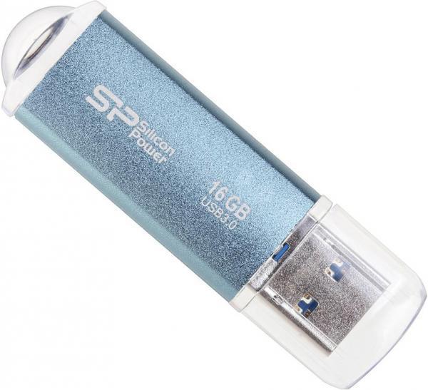 Флэш-накопитель USB3.0  16GB Silicon Power SP016GBUF3M01V1B, 70/10МБ/сек, голубой