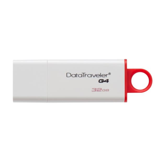 Флэш-накопитель USB3.0  32GB Kingston Data Traveler G4 DTIG4/32GB, белый-красный