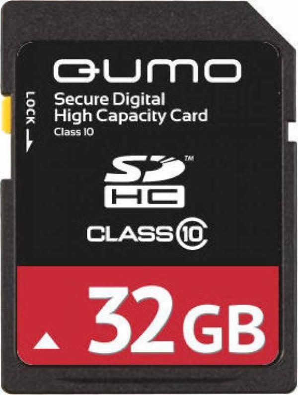 Карта памяти SDHC 32GB QUMO High-Capacity QM32GSDHC10, 66X, class 10