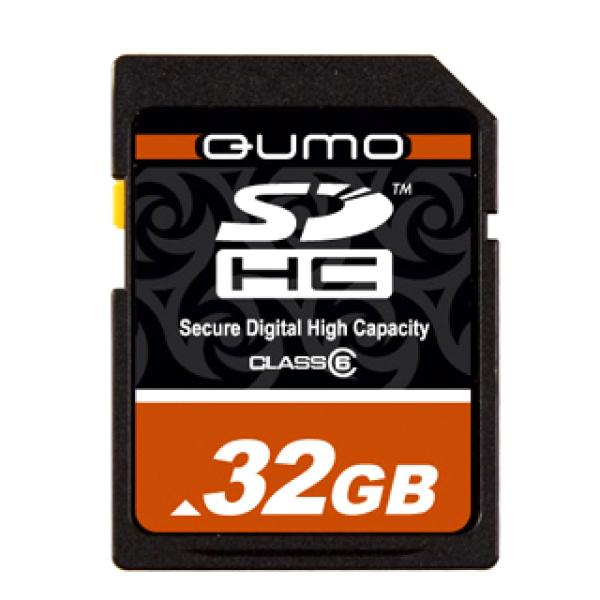 Карта памяти SDHC 32GB QUMO High-Capacity QM32GSDHC6, class 6