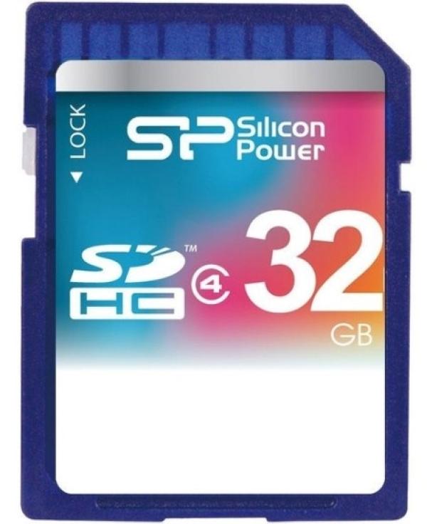 Карта памяти SDHC 32GB Silicon Power SP032GBSDH004V10, class 4