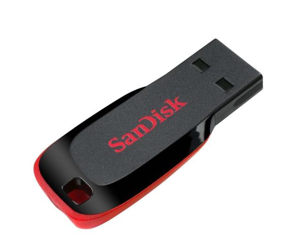 Флэш-накопитель USB2.0   8GB SanDisk CZ50 Cruzer Blade SDCZ50-008G-B35, черный-красный