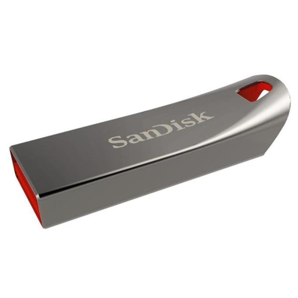 Флэш-накопитель USB2.0   8GB SanDisk CZ71 Cruzer Force SDCZ71-008G-B35, серебристый, стильный дизайн