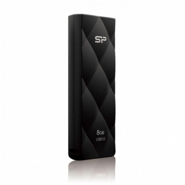 Флэш-накопитель USB3.0   8GB Silicon Power Power Blaze B20 SP008GBUF3B20V1K, черный