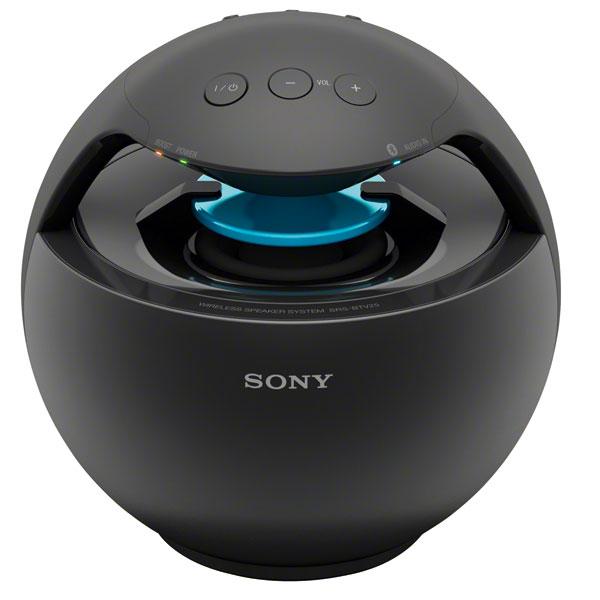 Колонки  Bluetooth Sony SRS-BTV25, 13Вт, 20..20000Гц, для iPod/iPhone/iPad, USB, MiniJack, зарядка, пластик, черный