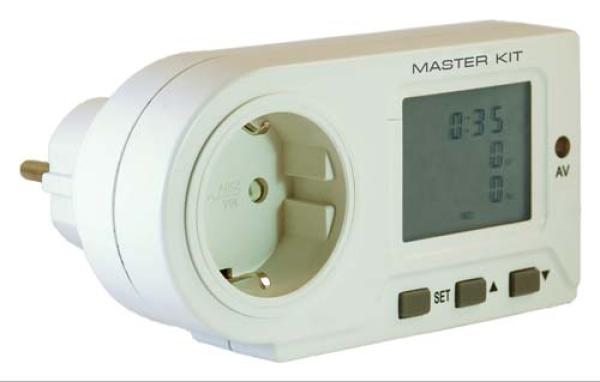 Измеритель мощности Мастер Кит MT4011, 3680Вт, ЖК дисплей, двухтарифный расчет стоимости электроэнергии