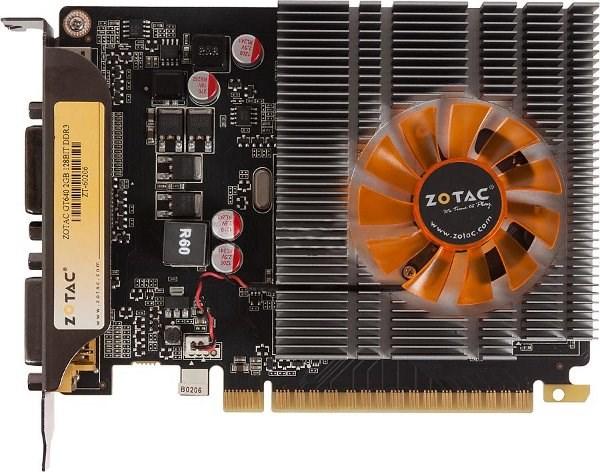 Видеокарта PCI-E Gf GT640 Zotac ZT-60206-10B, 2GB GDDR3 128bit 900/1600МГц, PCI-E3.0, HDCP, 2DVI/miniHDMI, 65Вт