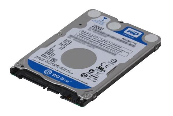 Жесткий диск 2.5" SATA  320GB WD Blue WD3200LPVX, SATAIII, 5400rpm, 8MB cache, AF, для ноутбука