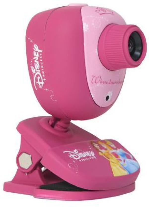 Видеокамера USB2.0 Cirkuit Planet DSY-WC310 "Принцессы", 640*480, до 30fps, крепление на монитор, розовый