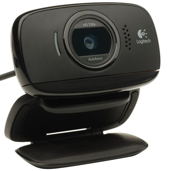 Видеокамера USB2.0 Logitech HD Webcam B525, 1280*720, до 30fps, крепление на монитор, автофокус, встр. микрофон, черный, 960-000842