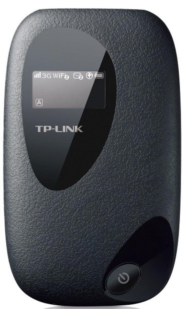 Маршрутизатор 3G WiFi TP-LINK M5350, 802.11n 150Мбит/с, 2.4ГГц, 1*USB2.0, 1*SIM-карта, 3G/HSPA+/UMTS, 1*MicroSD, портативный, питание от батареи