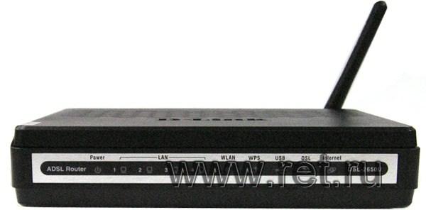 Маршрутизатор D-Link DSL-2650U/NRU/C, 4*RJ45 LAN 100Мбит/с, 1*RJ11 ADSL2+, WiFi 802.11n 150Мбит/с, USB2.0, 3G, Annex A/M/L, Firewall