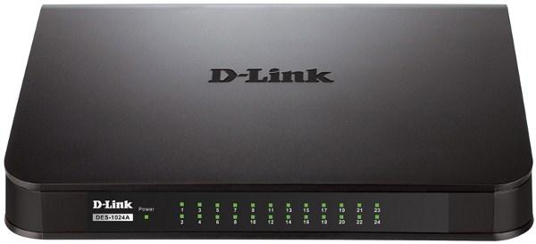 Коммутатор неуправляемый D-Link DES-1024A/C1A, 24*RJ45 LAN 100Мбит/с