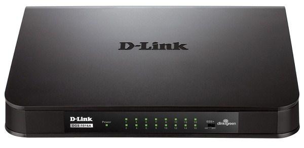 Коммутатор неуправляемый D-Link DGS-1016A/A1/B1A, 16*RJ45 LAN 1Гбит/с