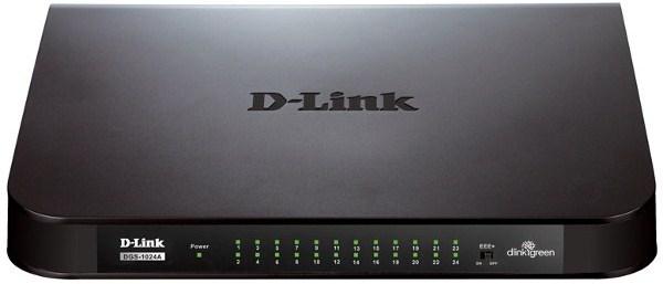 Коммутатор неуправляемый D-Link DGS-1024A/A1A, 24*RJ45 LAN 1Гбит/с