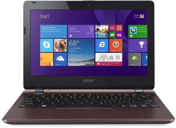 Ноутбук 11" Acer Aspire E3-112-C6XG (NX.MRPER.004), Celeron N2840 2.16 2GB 320GB USB2.0/USB3.0 LAN WiFi BT HDMI камера MMC/SD/SDHC/SDXC 1.29 кг W8.1 коричневый