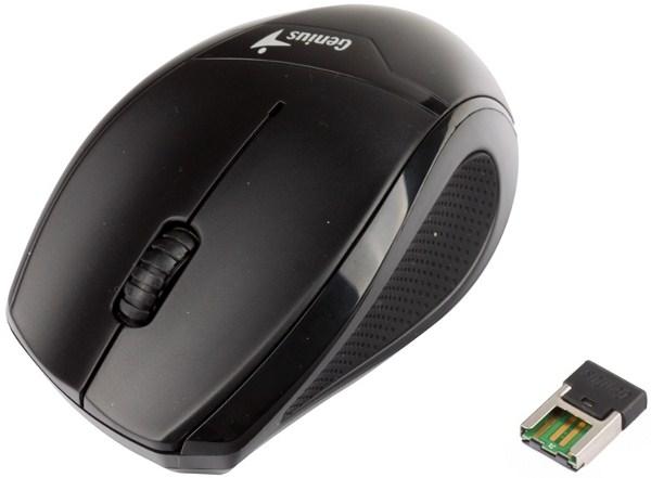 Мышь беспроводная оптическая Genius DX-7010, USB, 3 кнопки, колесо, FM, 1200dpi, 1*AA, черный