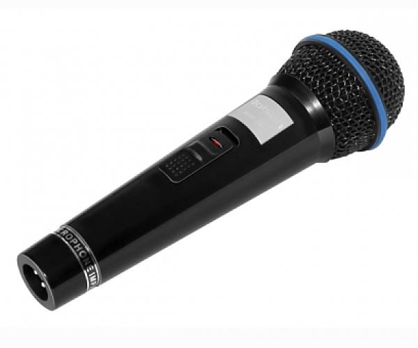 Микрофон Rolsen RDM-200 Black, 50..16000Гц, кабель 3м, Jack, динамический, 75дБ, черный