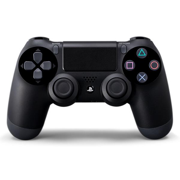 Игровой манипулятор GamePad беспроводной для PS4 Sony Dualshock 4 CUH-ZCT1E/B, USB, 8 кнопок, 2 аналоговых джойстика, 4 курка, сенсорная панель, BT, аккумулятор, пластик, черный, PS719212089