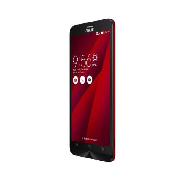 Смартфон 2*sim ASUS ZenFone 2 (ZE551ML-6C149RU), 4*2.33ГГц, 32GB, 5.5" 1920*1080, SDHC-micro, 4G/3G, GPS, BT, WiFi, G-sensor, радио, 2 камеры 13/5Мпикс, Android 5, 77.2*152.5*10.9мм 170г, красный
