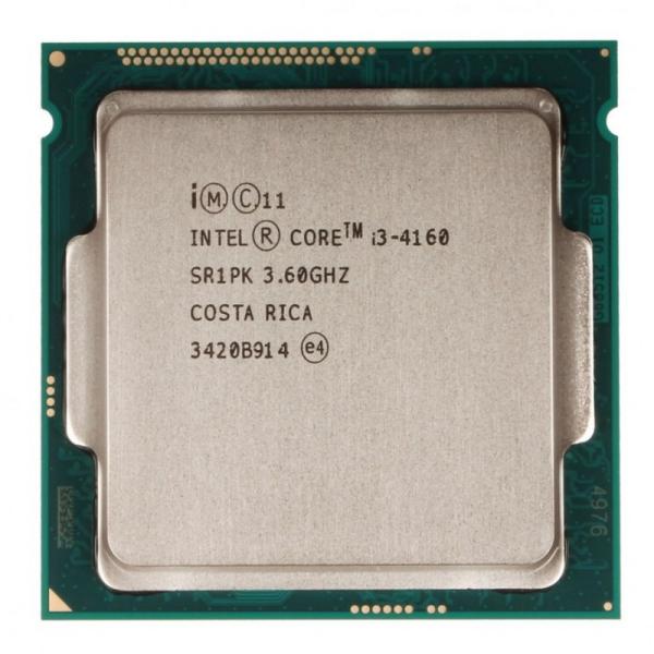 Процессор S1150 Intel Core i3-4160 3.6ГГц, 256KB+3MB, 5ГТ/с, Haswell 0.022мкм, Dual Core, видео 350МГц, 54Вт