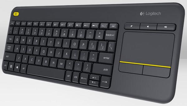 Клавиатура Logitech Wireless Touch Keyboard K400 Plus оснащена встроенным тачпадом