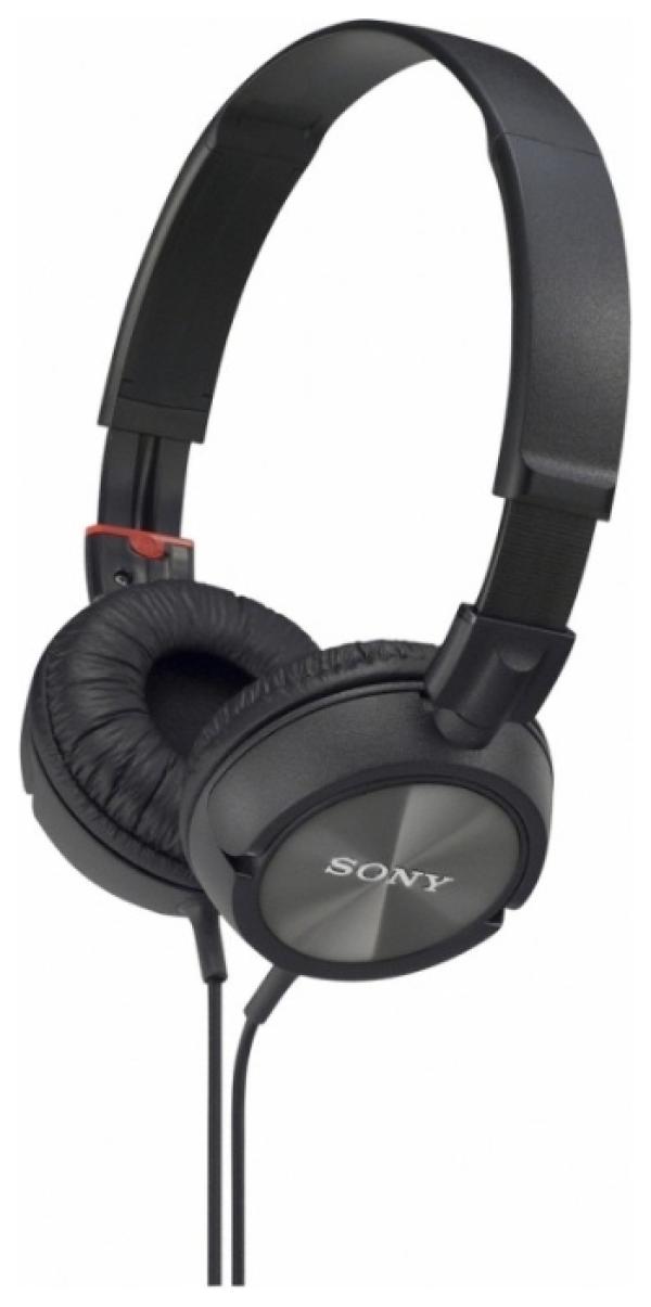 Наушники проводные дуговые закрытые Sony MDR-ZX310, 10..24000Гц, кабель 1.2м, MiniJack, позолоченные контакты, динамические, складные, черный