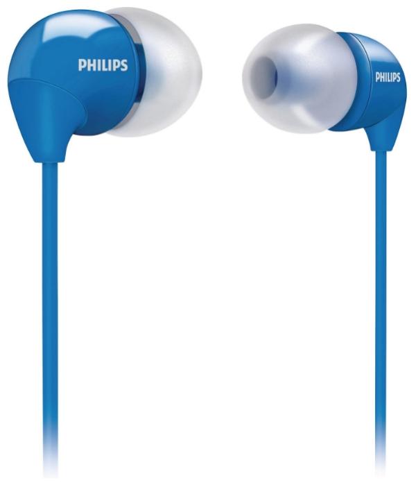 Наушники проводные вставные Philips SHE3590BL/10, 12..23500Гц, кабель 1.2м, MiniJack, динамические, синий