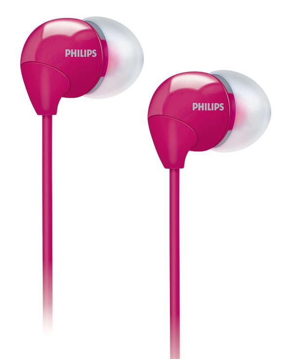 Наушники проводные вставные Philips SHE3590PK/10, 12..23500Гц, кабель 1.2м, MiniJack, динамические, розовый