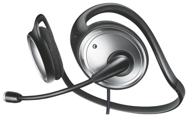 Наушники с микрофоном проводные затылочные открытые Philips SHM6103U, 12..22000Гц, кабель 2м, 2*MiniJack, регулятор громкости, черный-серебристый