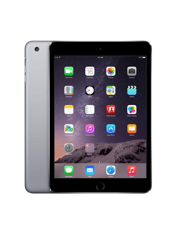 Планшет  7.9" Apple iPad mini 3 (MGGQ2RU/A), 2048*1536, A7 1.3ГГц, 64GB, BT, WiFi, 2 камеры 5/1.2Мпикс, 135*200*8мм 331г, 10ч, серый