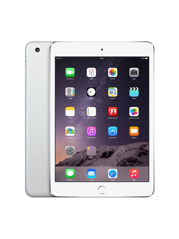 Планшет  7.9" Apple iPad mini 3 (MGJ12RU/A), 2048*1536, A7 1.3ГГц, 64GB, 4G/3G, GSM, GPS, BT, WiFi, 2 камеры 5/1.2Мпикс, 134.7*200*7.5мм 341г, 10ч, серебристый