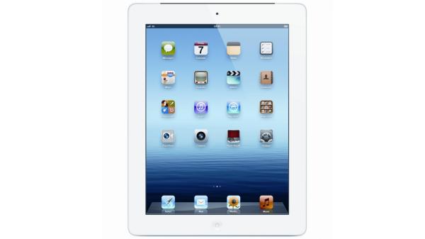 Планшет  9.7" Apple New iPad (MD371), 2048*1536, A5X 1ГГц, 64GB, 3G/4G, GSM, GPS, BT, WiFi, 2 камеры 5/0.3Мпикс, 186*241*9мм 662г, 10ч, белый