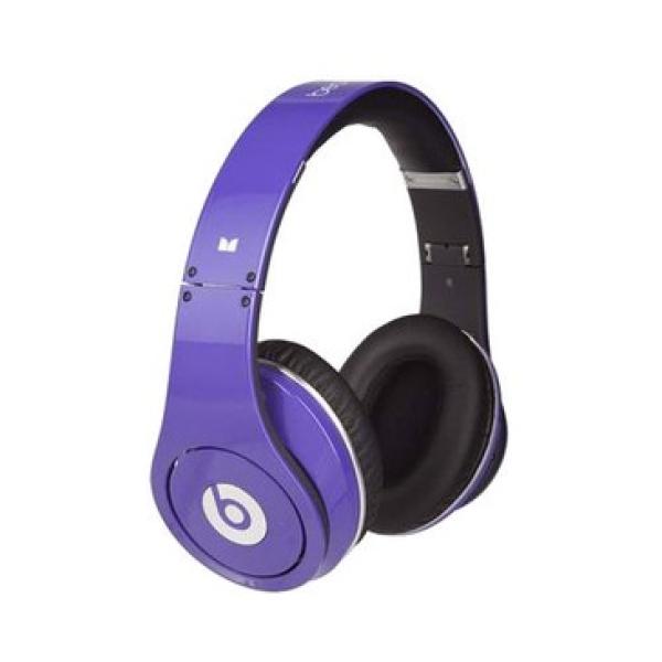 Наушники с микрофоном проводные дуговые закрытые Beats Studio Purple, 20..20000Гц, кабель 1.3м, MiniJack + адаптер, позолоченные контакты, складные, пурпурный, 900-00072-03