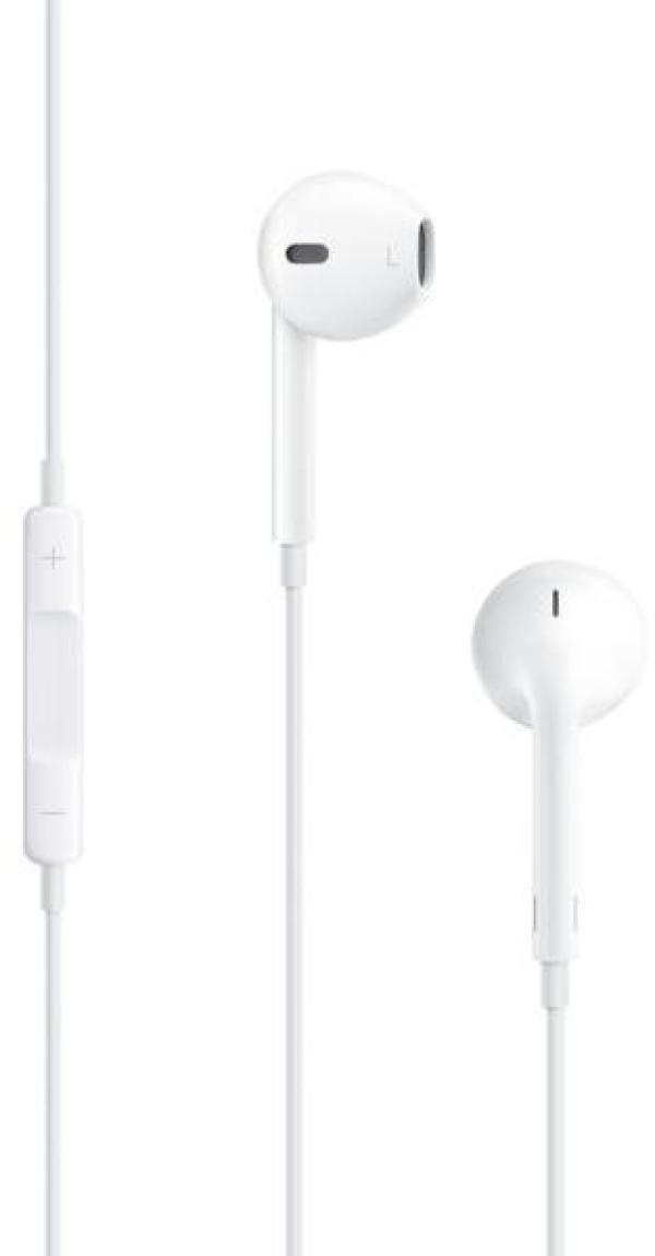 Наушники с микрофоном проводные вставные Apple EARPODS MD827ZM/A, MiniJack, белый