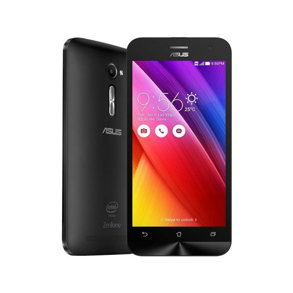 Смартфон 2*sim ASUS ZenFone 2 (ZE500CL-1A112RU), 2*1.6ГГц, 16GB, 5" 1280*720, SDHC-micro, 4G/3G, GPS, BT, WiFi, G-sensor, радио, 2 камеры 8/2Мпикс, Android 5, 71*148*11мм 155г, черный