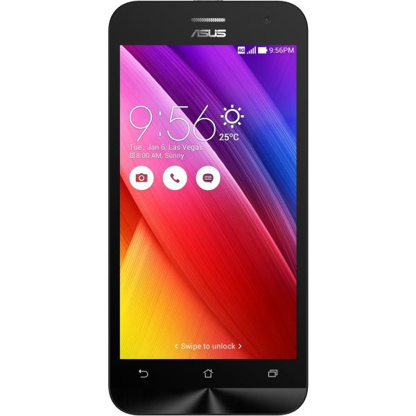 Смартфон 2*sim ASUS ZenFone 2 (ZE500CL-1B116RU), 2*1.6ГГц, 16GB, 5" 1280*720, SDHC-micro, 4G/3G, GPS, BT, WiFi, G-sensor, радио, 2 камеры 8/2Мпикс, Android 5, 71*148*11мм 155г, белый