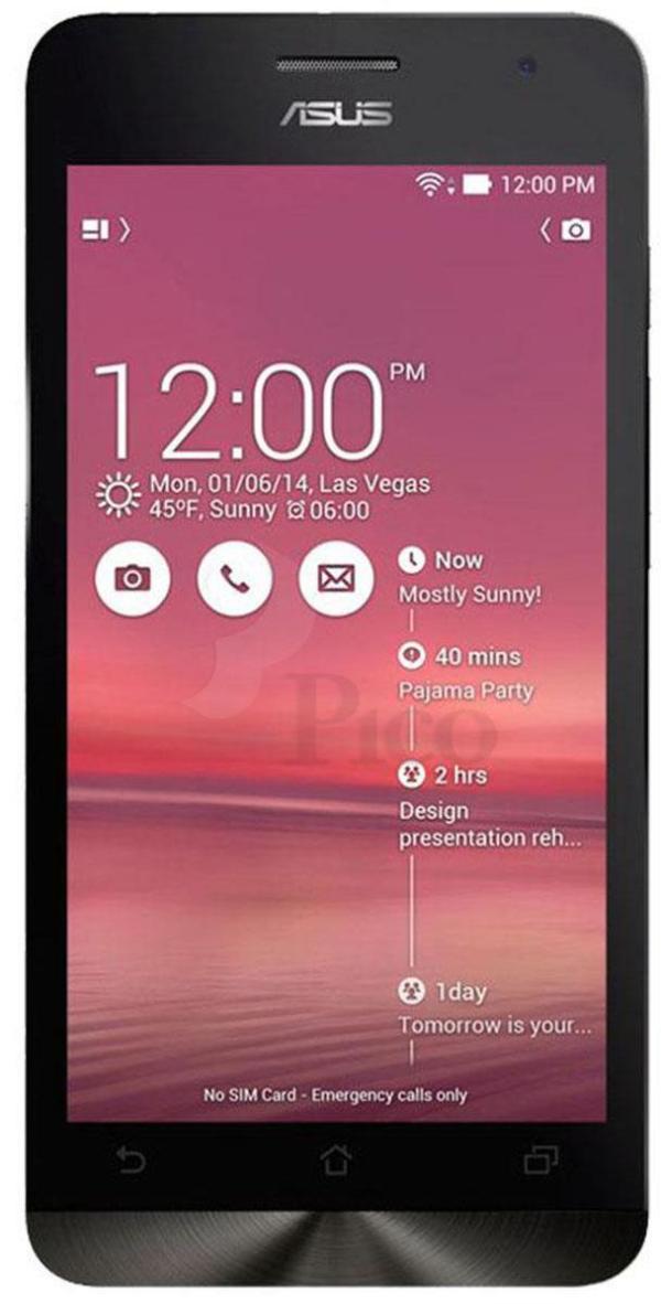 Смартфон ASUS ZenFone 5 (A500KL), 4*1.2ГГц, 16GB, 5" 1280*720, SD-micro/SDHC-micro, 4G/3G, GPS, BT, WiFi, G-sensor, радио, 2 камеры 8/2Мпикс, Android 4.4, 72.8*148.2*10.3мм 145г, красный