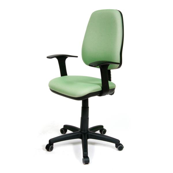 Кресло Chairman CH 661 15-158, зеленый, акрил, механизм качания PST BS, Т-образные подлокотники, крестовина - пластик, регулировка высоты сиденья- газлифт, до 100кг