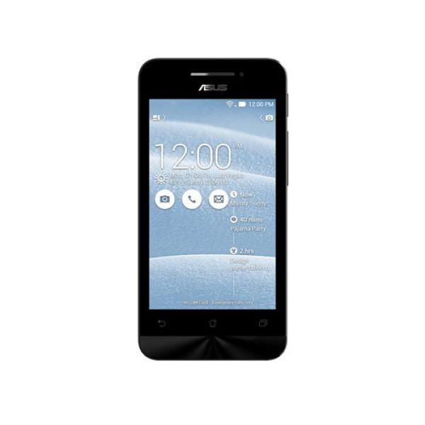 Смартфон 2*sim ASUS ZenFone 4 (A450CG-1A198RU), 2*1.2ГГц, 8GB, 4.5" 854*480, SDHC-micro, GSM/3G, GPS, BT, WiFi, G-sensor, радио, 2 камеры 8/0.3Мпикс, Android 4.3, 67.9*136.8*11.3мм 134г, черный
